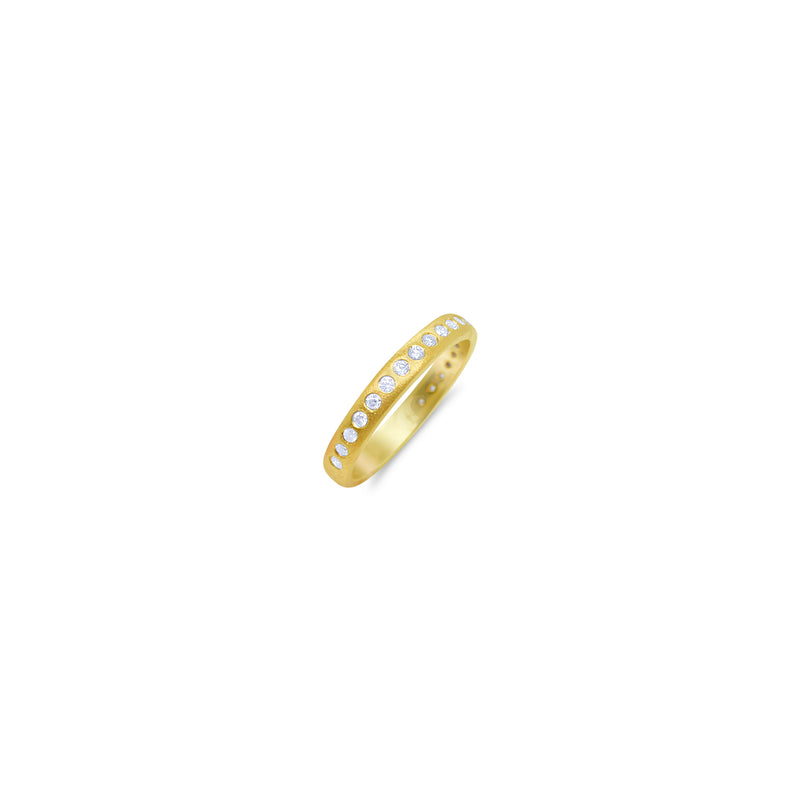 Yellow Gold Diamond Organic Ring