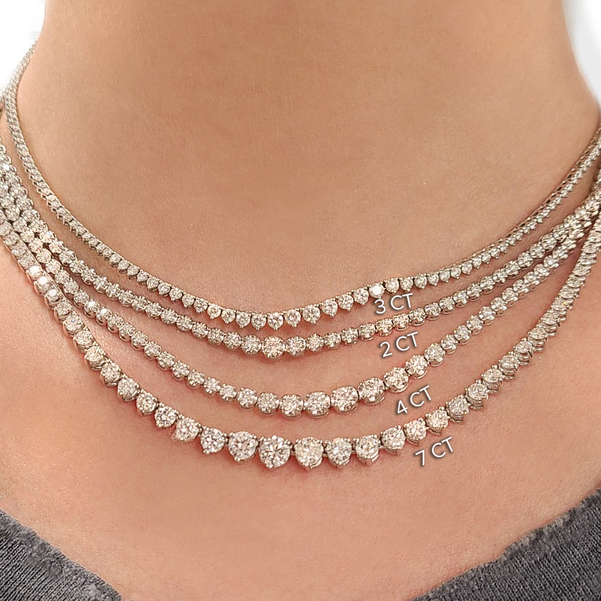 2.19 carat Diamond Tennis Necklace
