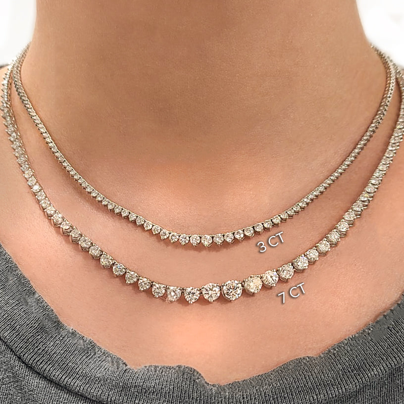 SOLD OUT * 5.81 Carat Diamond Half tennis necklace with 14.14 Grm Whitegold  . #entounjewellerydubai #www.entoun.shop #goldsouqdubai #sh... | Instagram