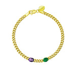 The Birthstone Collection | 2 stone bracelet