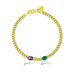 The Birthstone Collection | 2 stone bracelet