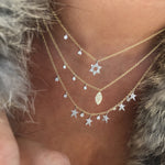 Diamond Encrusted Marquise Necklace