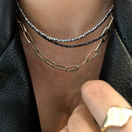 Black Spinelle Layering Necklace