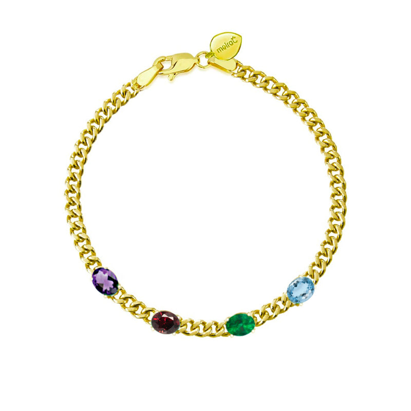 The Birthstone Collection 4 stone bracelet