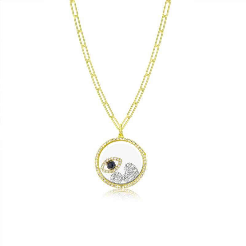 Custom Shaker | 14k Paperclip Chain and Center.