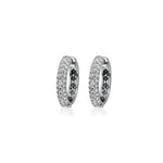 Pave Diamond Mini Hoops