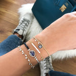 Round Evil Eye Spot Chain Bracelet