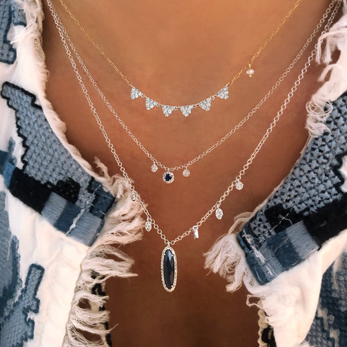 Two Tone Diamond Necklace 
