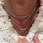 Paperclip Diamond Necklace