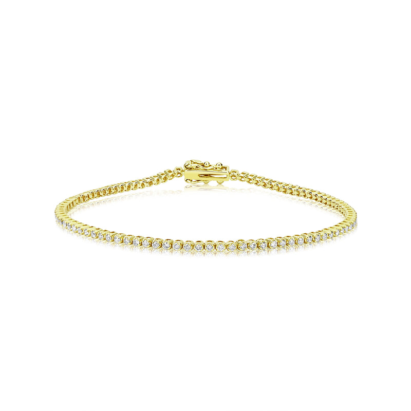 1 Carat Diamond Tennis Bracelet in 18k Gold - Bracelets Jewelry Collections