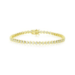 2.25 cts Bezel Set Diamond Tennis Bracelet