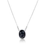 White Gold Cameo Necklace
