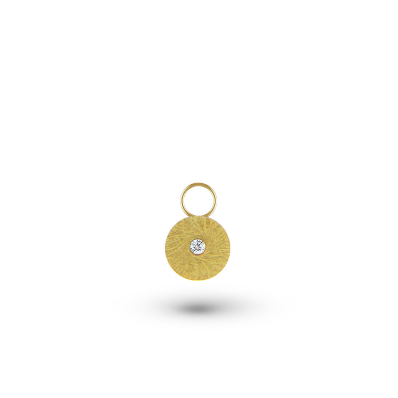 Gold Disk Charm