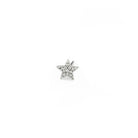 white gold diamond mini star stud