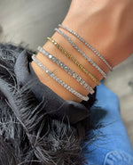 stretch diamond tennis bracelet