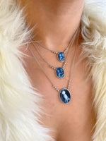 White Gold Cameo Necklace