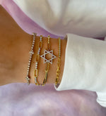 Jewish Star Paperclip Bracelet