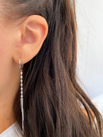 White Gold Hanging Diamond Earrings