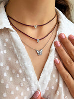White Gold and Diamond Butterfly Necklace- ONLINE EXCLUSIVE