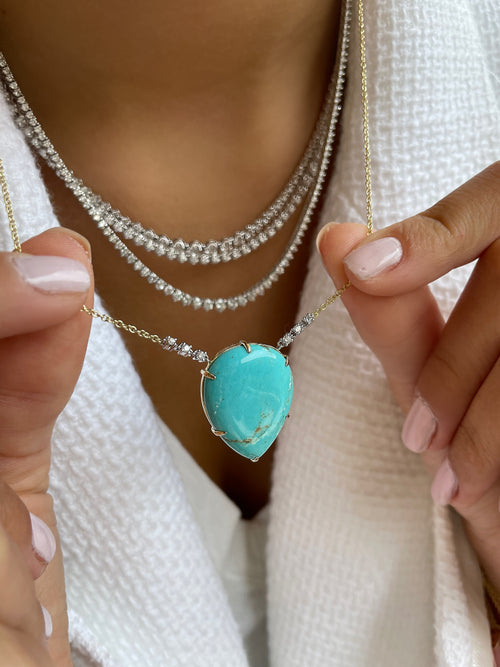 Statement Turquoise Shaped Necklace