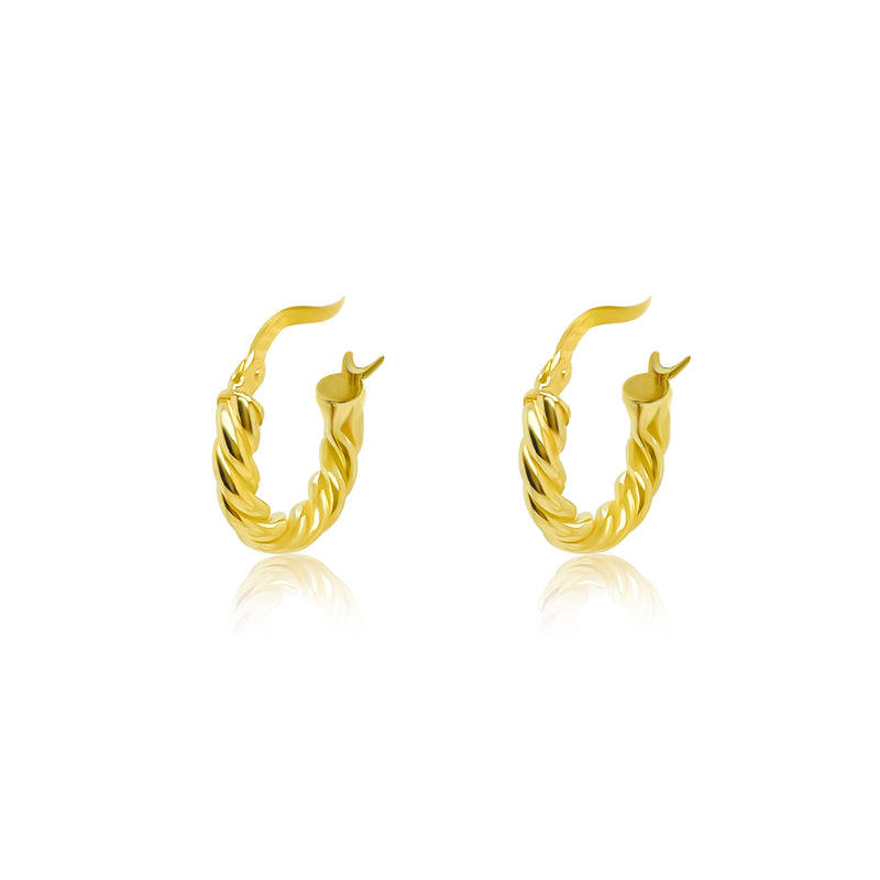 Essential Gold Plated Braided Hoops