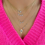 Diamond Cross and Heart Necklace