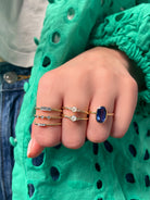 yellow gold delicate band ring