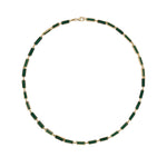 Malachite Rectangular Layering Chain Necklace