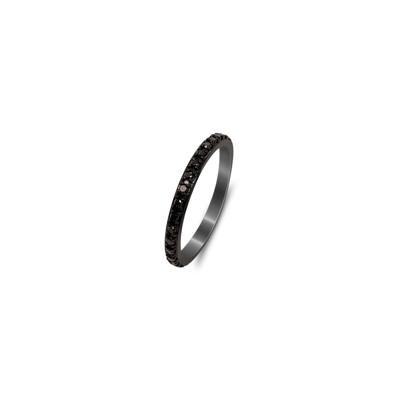 White Gold and Black Diamond Ring *ONLINE EXCLUSIVE*