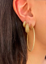 Yellow Gold Chunky Huggie Earrings *ONLINE EXCLUSIVE*