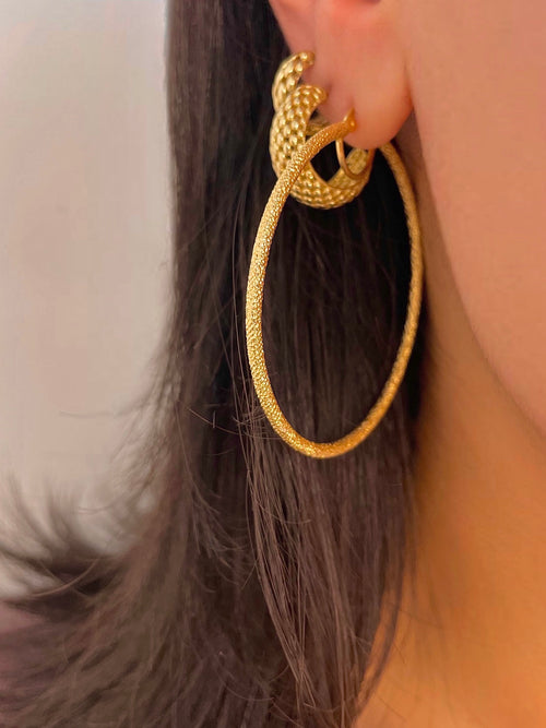 Yellow Gold Chunky Huggie Earrings *ONLINE EXCLUSIVE*