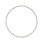 Dainty Moonstone Bead and Chain Necklace