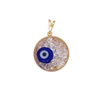 Dark Blue Evil Eye Bead Shaker Charm