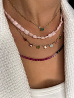 Multicolor Jewel Tone Ombre Sapphire Beaded Necklace