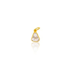 Yellow Gold Rough Diamond Charm