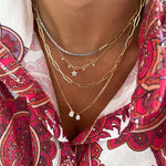 Half and Half Diamond Necklace