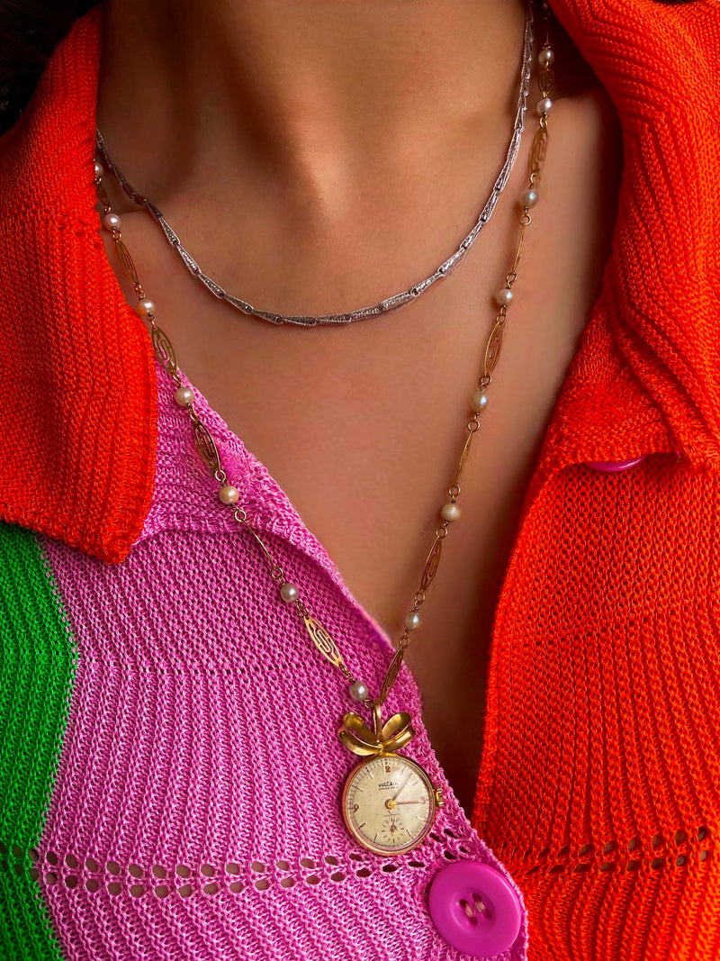 Vintage Pocket-Watch Necklace