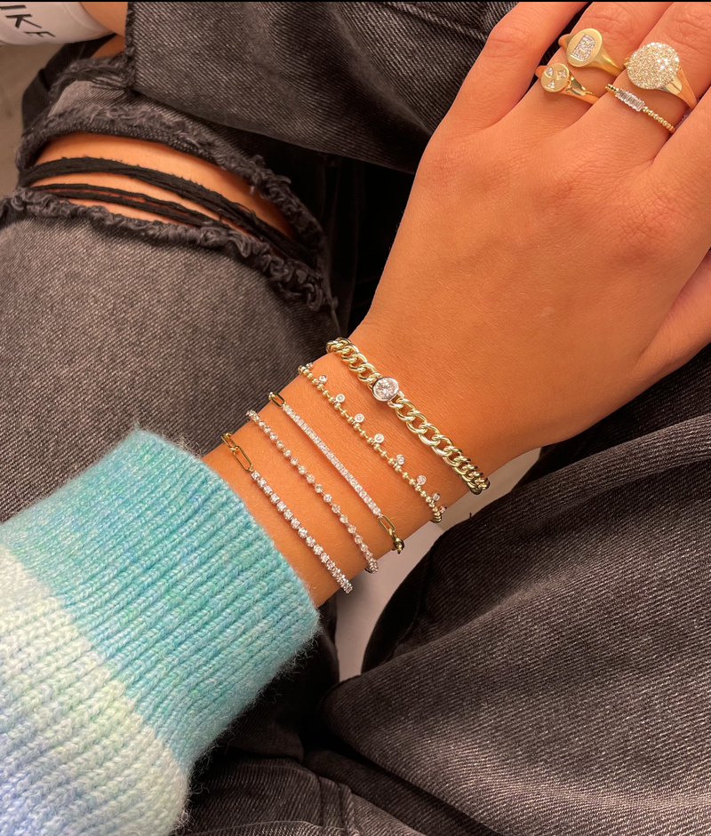 Chunky diamond discount bracelet