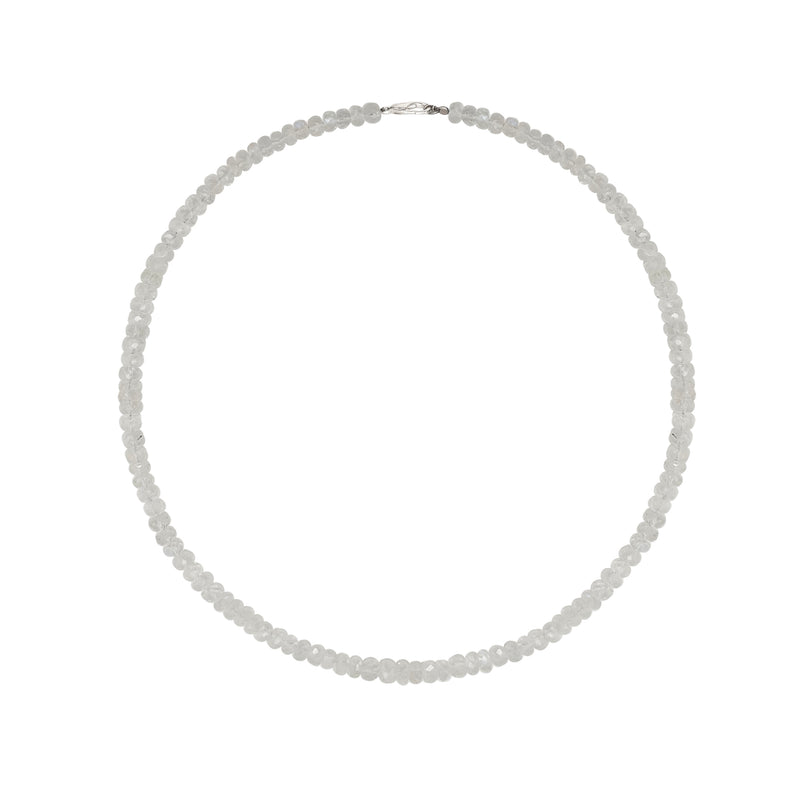 White Moonstone Layering Necklace