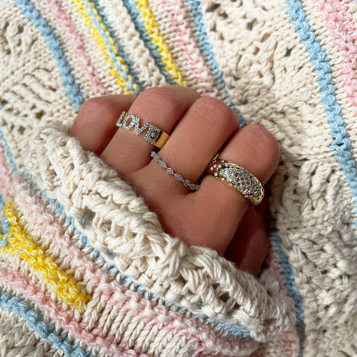 Diamond Encrusted Cocktail Ring