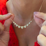Graduated Diamond Heart Necklace - ONLINE EXCLUSIVE
