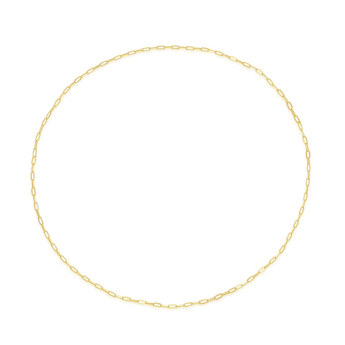 Yellow Gold 5mm Paperclip Chain – Meira T Boutique