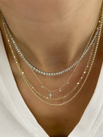 Yellow Gold Plated Ball Chain Necklace
