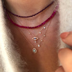 Dainty Ruby Layering Necklace