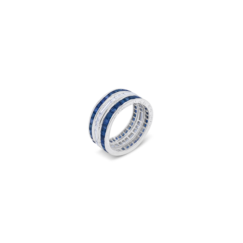 White Gold and Sapphire Ring