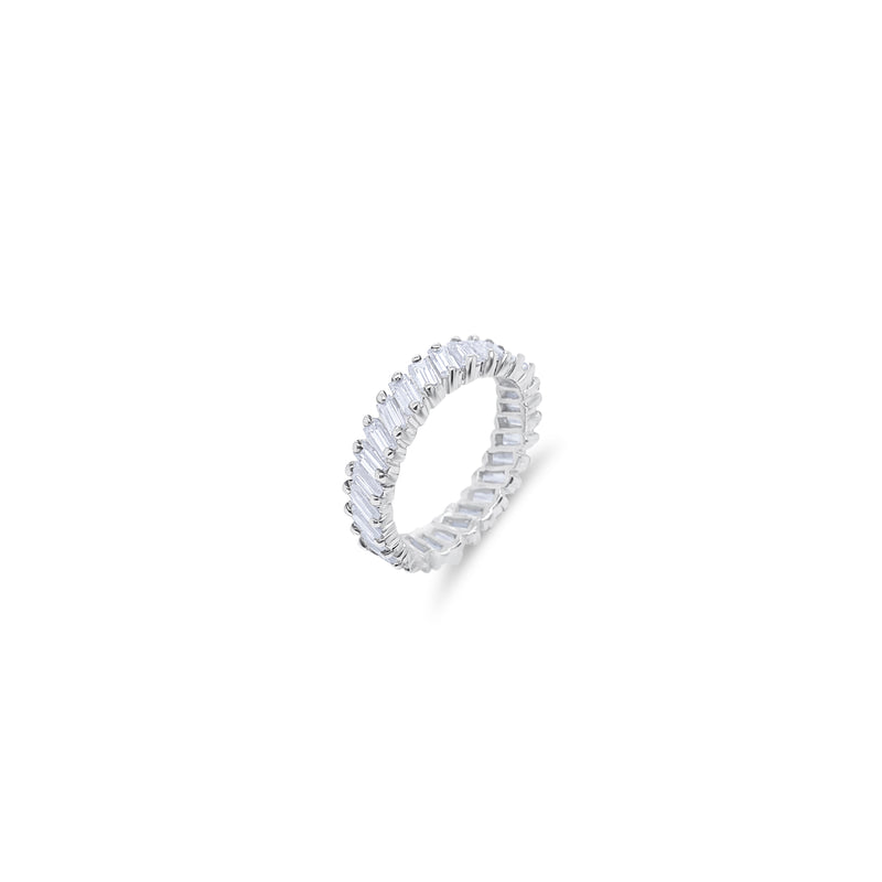 Vintage Wave Baguette Eternity Band