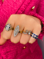 White Gold and Sapphire Ring