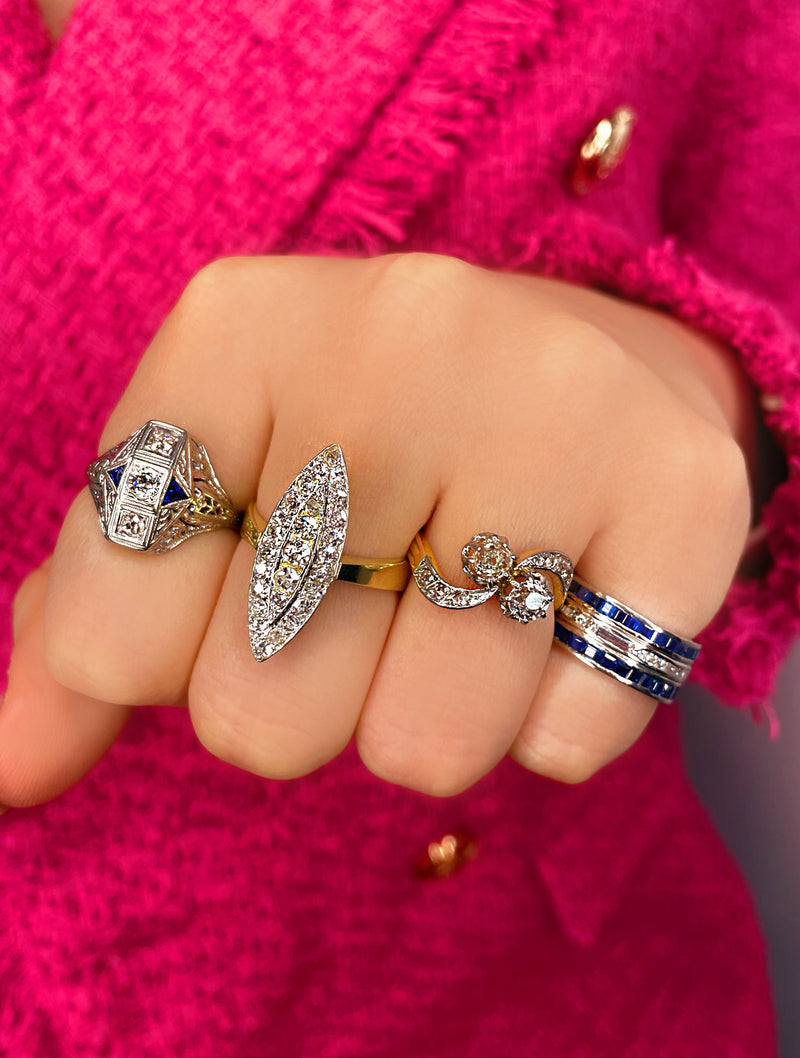 White Gold and Sapphire Ring