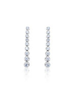 Graduated Diamond Tennis Earrings