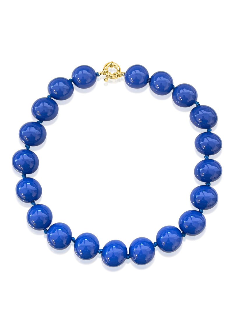 Cobalt blue statement discount necklace